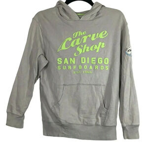 Arizona Hoodie Shirt T-shirt Boys Size M Gray Green Long Sleeve